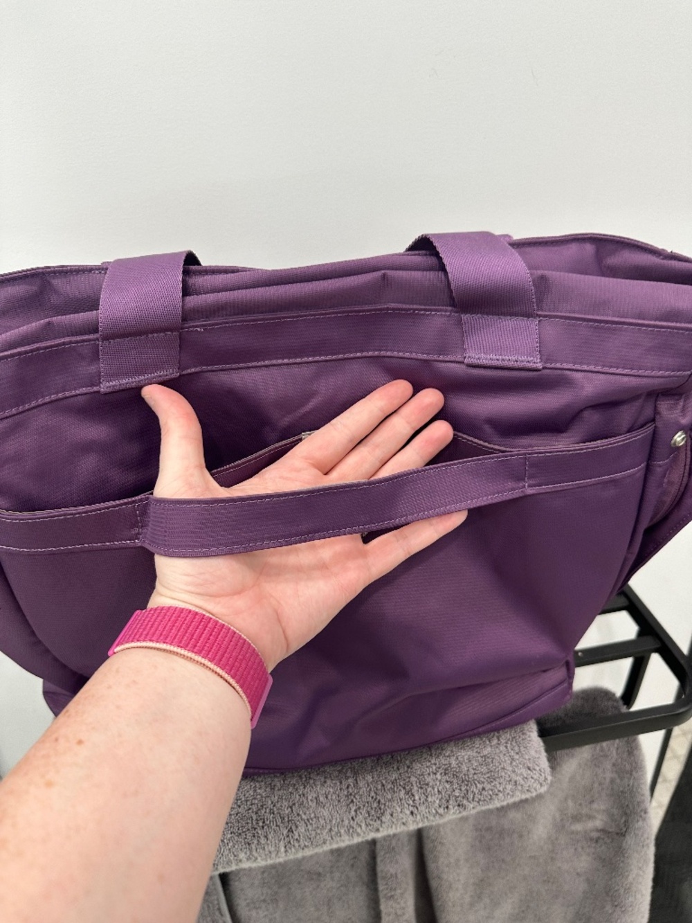 EUC eBags Computer Bag/Shoulder Tote in Eggplant Purple - Picture 6 of 12